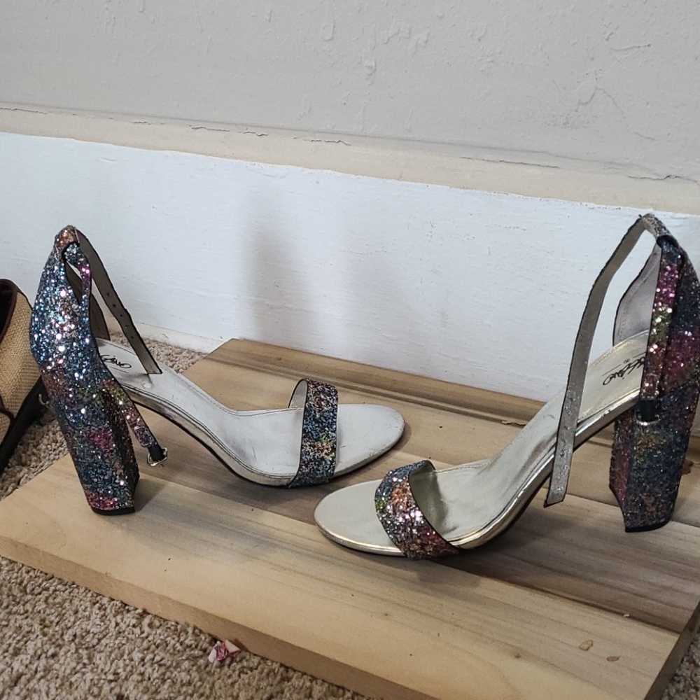 Rainbow glitter heels!! - Picture 3 of 6